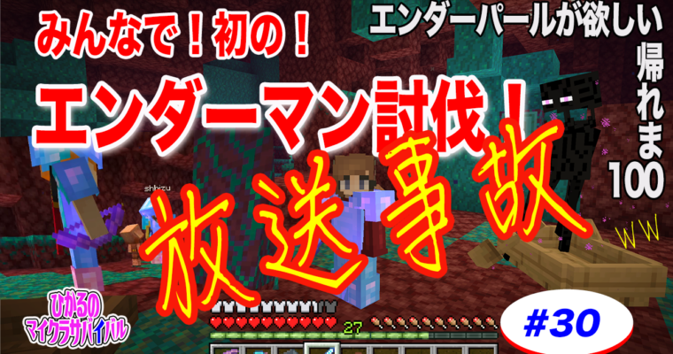 安全❗️簡単にエンダーマンを倒す❗️【マイクラ】動画あり